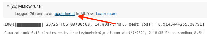 MLFlow experiment